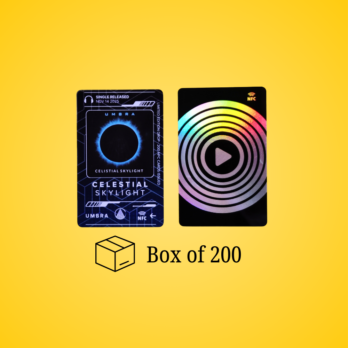 LEMN DROPS NFC MUSIC ALBUM CARD FRONT & BACK - BOX of 200