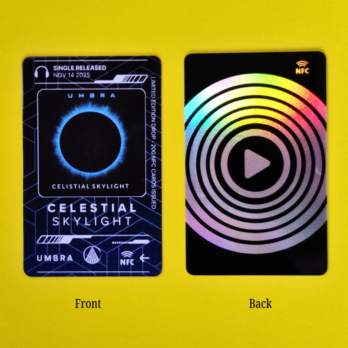 Order Custom NFC Music Cards for Artists - Custom Printed NFC Card Music Albums Phygital Music